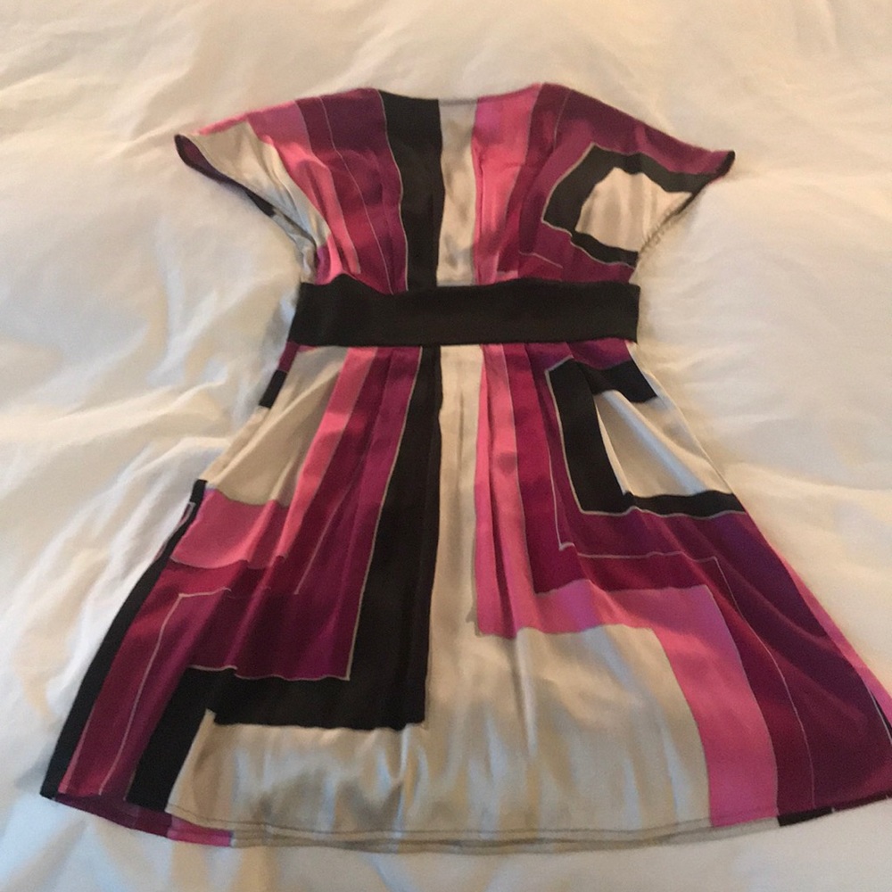 XS Express silk v-neck dress - Picture 4 of 4